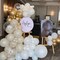White and Gold Balloons, 12 Inch White Sand Gold Metallic Latex Balloons, Beige Gold Party Balloons